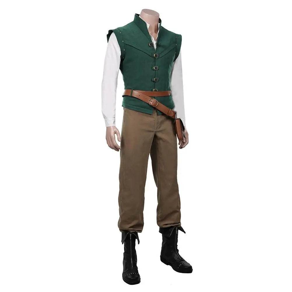 Men Tangled-Flynn Rider Cosplay Costume Vest Shirt Outfits Halloween Carnival Suit - zzcosplay