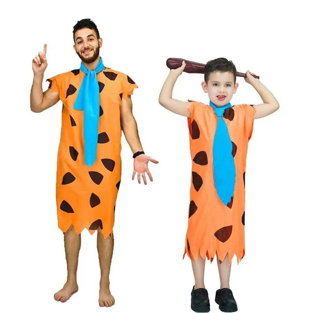 Men Wilma Flintstone Outfits Cosplay Costume Halloween Adults Kids - zzcosplay