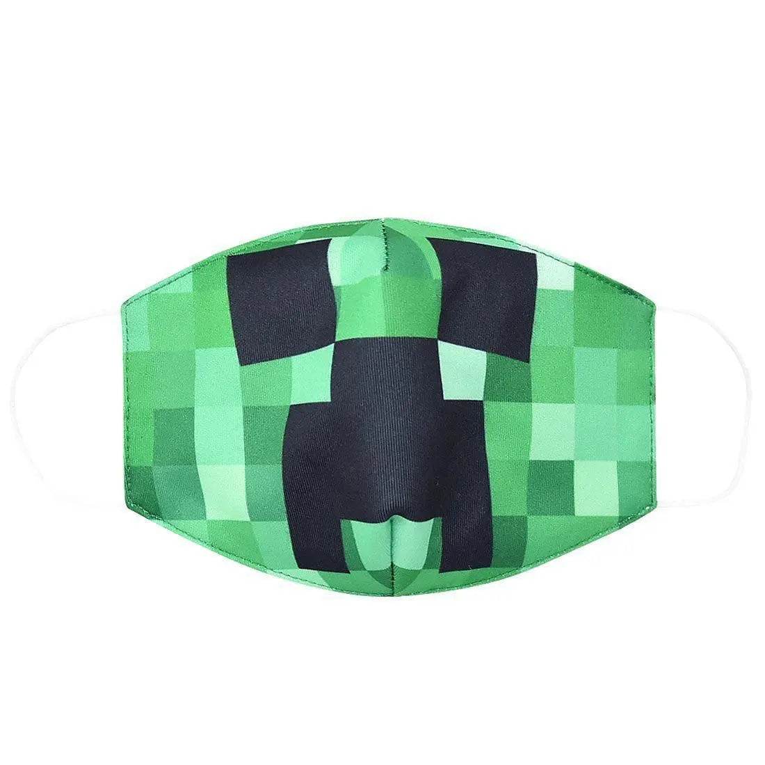 Minecraft Boys Mask Dust Respirator Washable Reusable Masks Kids Face Mouth Muffle Anime Mask - zzcosplay