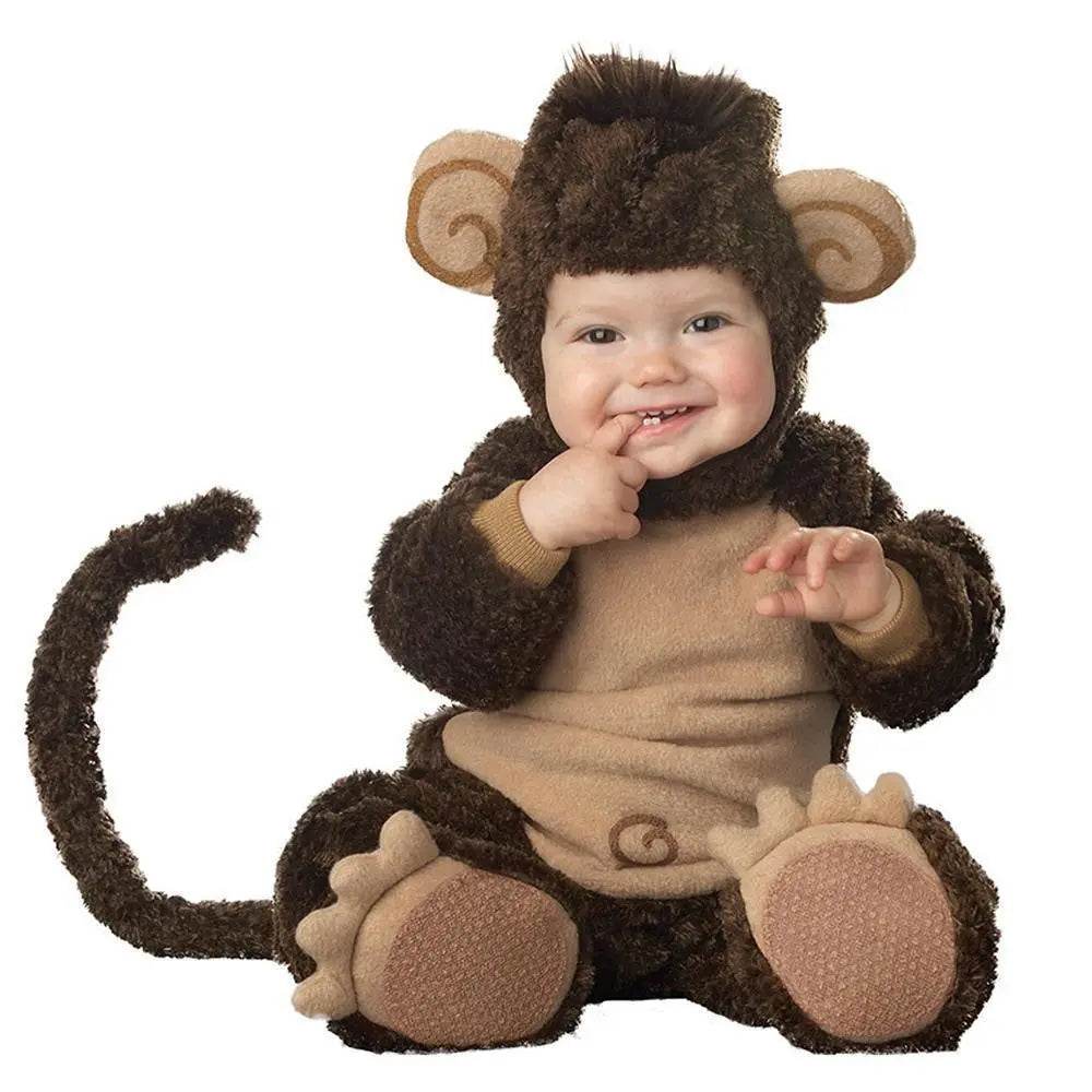 Monkey Romper Baby Infant Toddler Animal Onesie Costume - zzcosplay