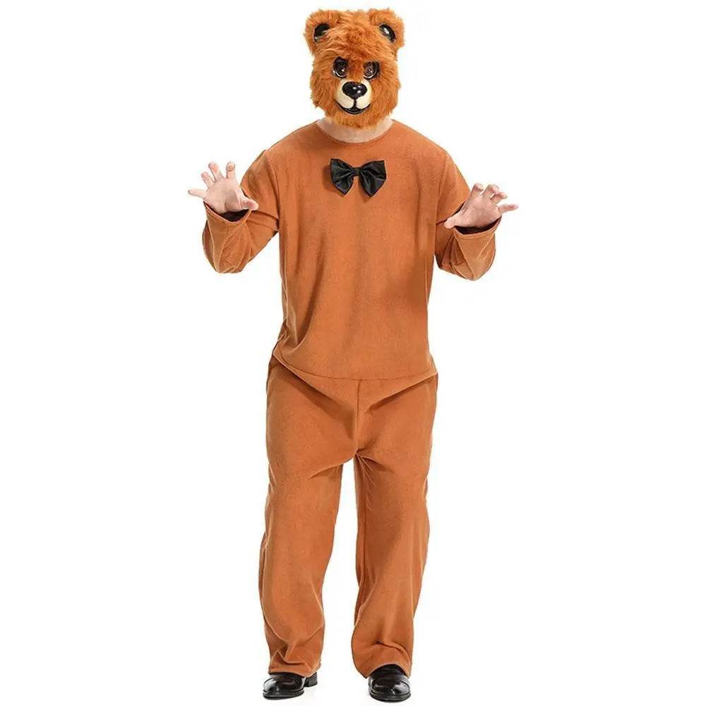 Mr. Smiling Bear Animal Adult Jumpsuit Cosplay Costume Carnival - zzcosplay
