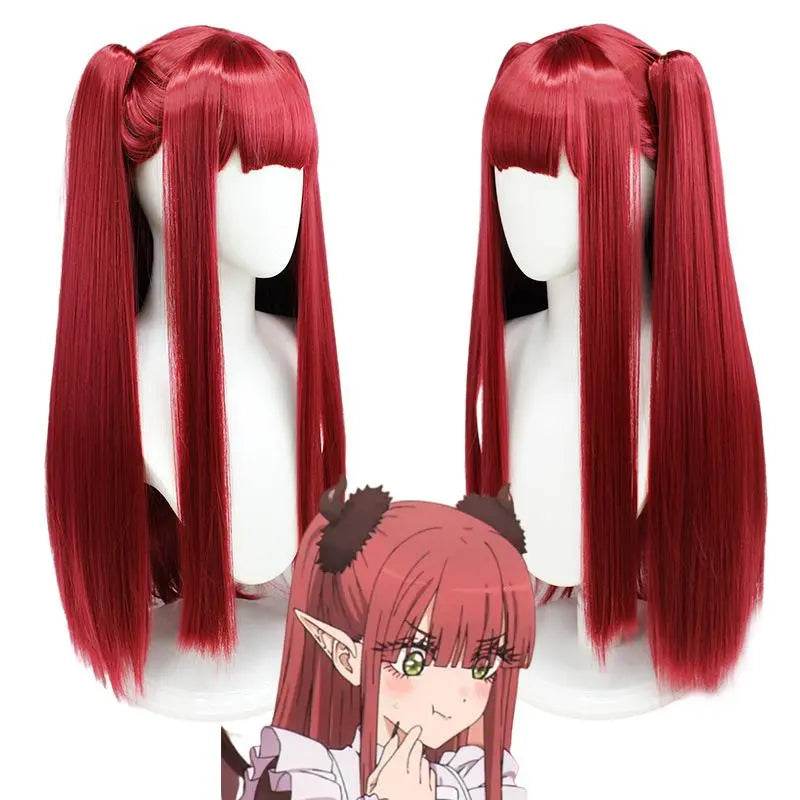 My Dress-Up Darling Cosplay Costume Marin Kitagawa Anime Wig Long Red Wig for Party - zzcosplay