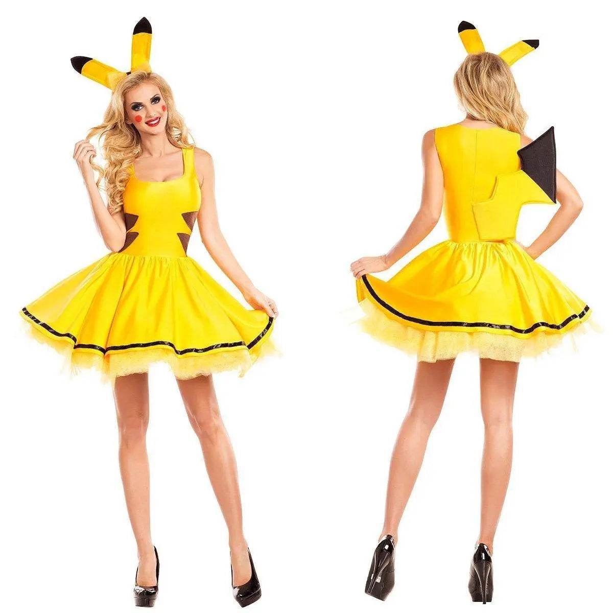 Pikachu animal costume Halloween party cosplay dress - zzcosplay
