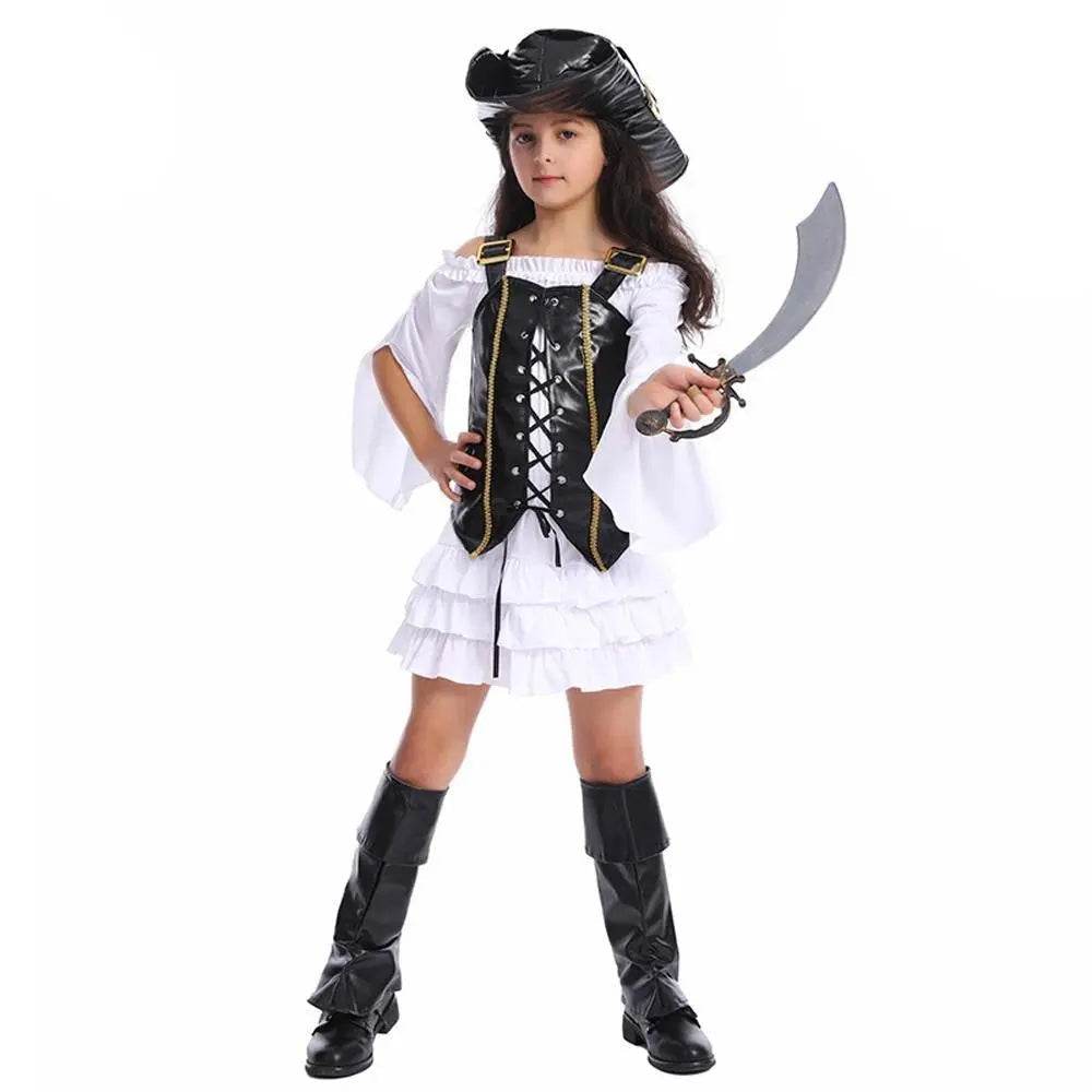 Pirate Outfit Cosplay Costume Fancy Dress Halloween For Kids - zzcosplay