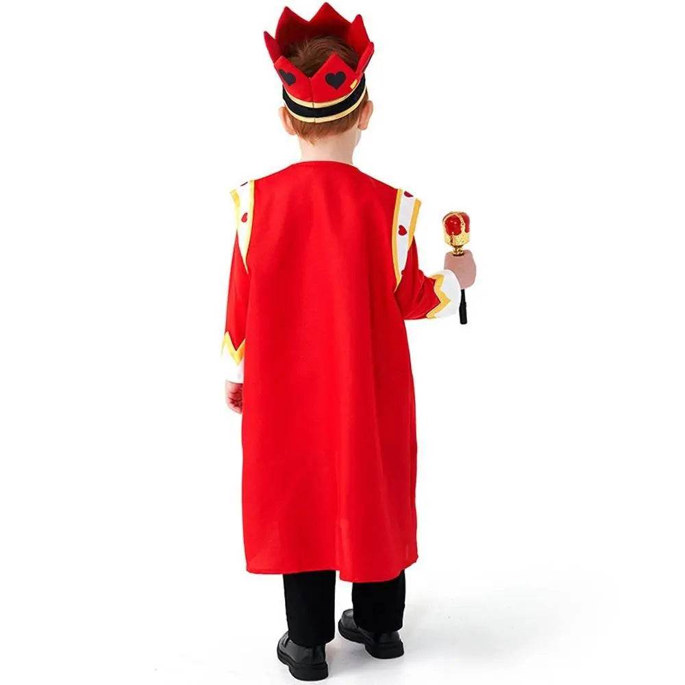 Poker Kingdom Red King Children Halloween carnival costume for kids - zzcosplay