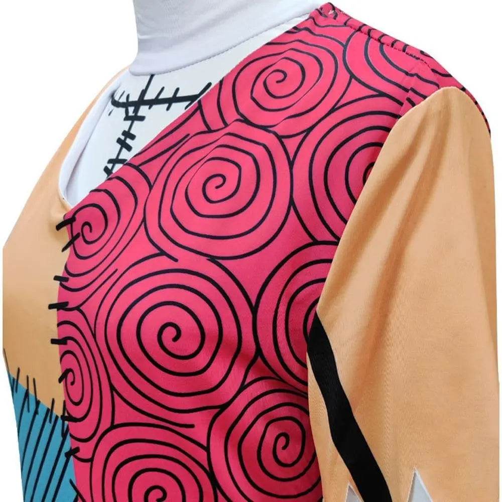 Sally Jack Skellington Finkelstein Costume Dress The Nightmare Before Christmas Halloween - zzcosplay