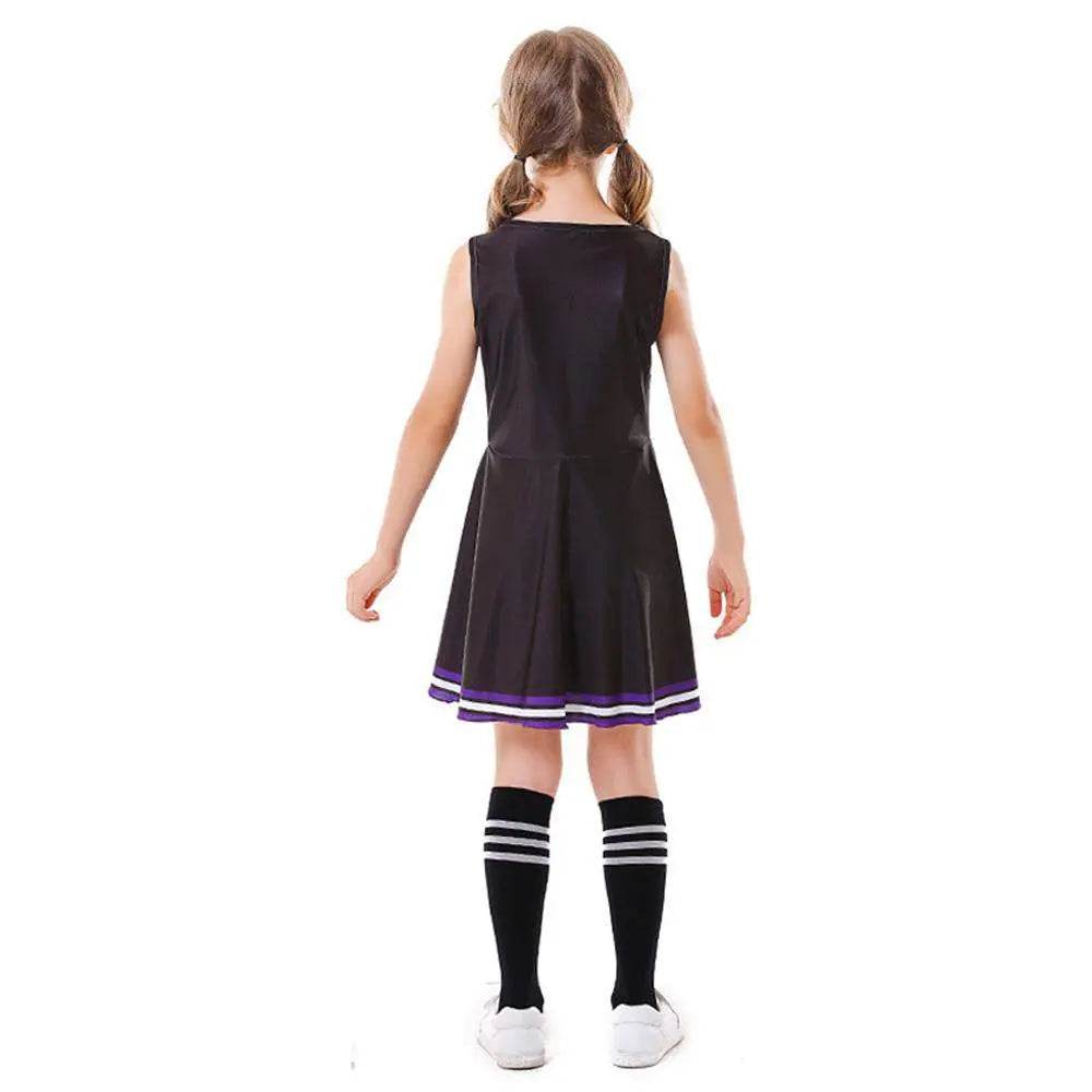 School Cheerleading Uniform Costume Cheerleader Party Dress Halloween Outfit Dress Up For Girls - zzcosplay