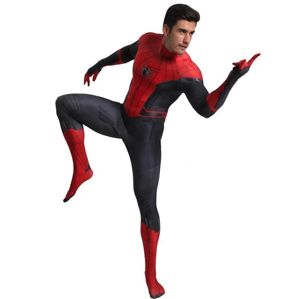 Spider-Man Far From Home Peter B Parker Cosplay Costume Halloween Outfits Bodysuit For Adult Kids - zzcosplay