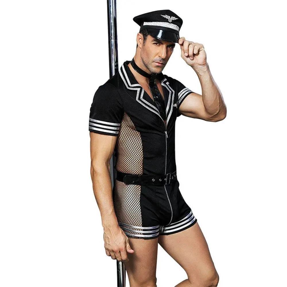 Stag Do Party Fancy Dress Costume Police Sailor Jumpsuit For Men - zzcosplay