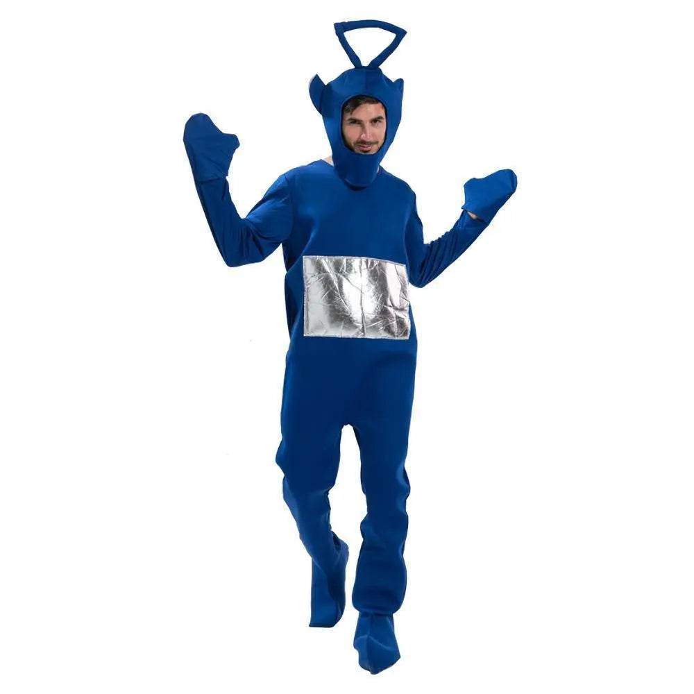 Teletubbies Pajamas Tinky Winky Dipsy Po Laa-Laa Coral Fleece Pajamas Onesies for Adults - zzcosplay
