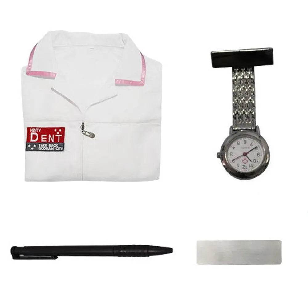 The Dark Knight Joker Cosplay Costume Nurse Uniform Set Adult Halloween Dress Set - zzcosplay