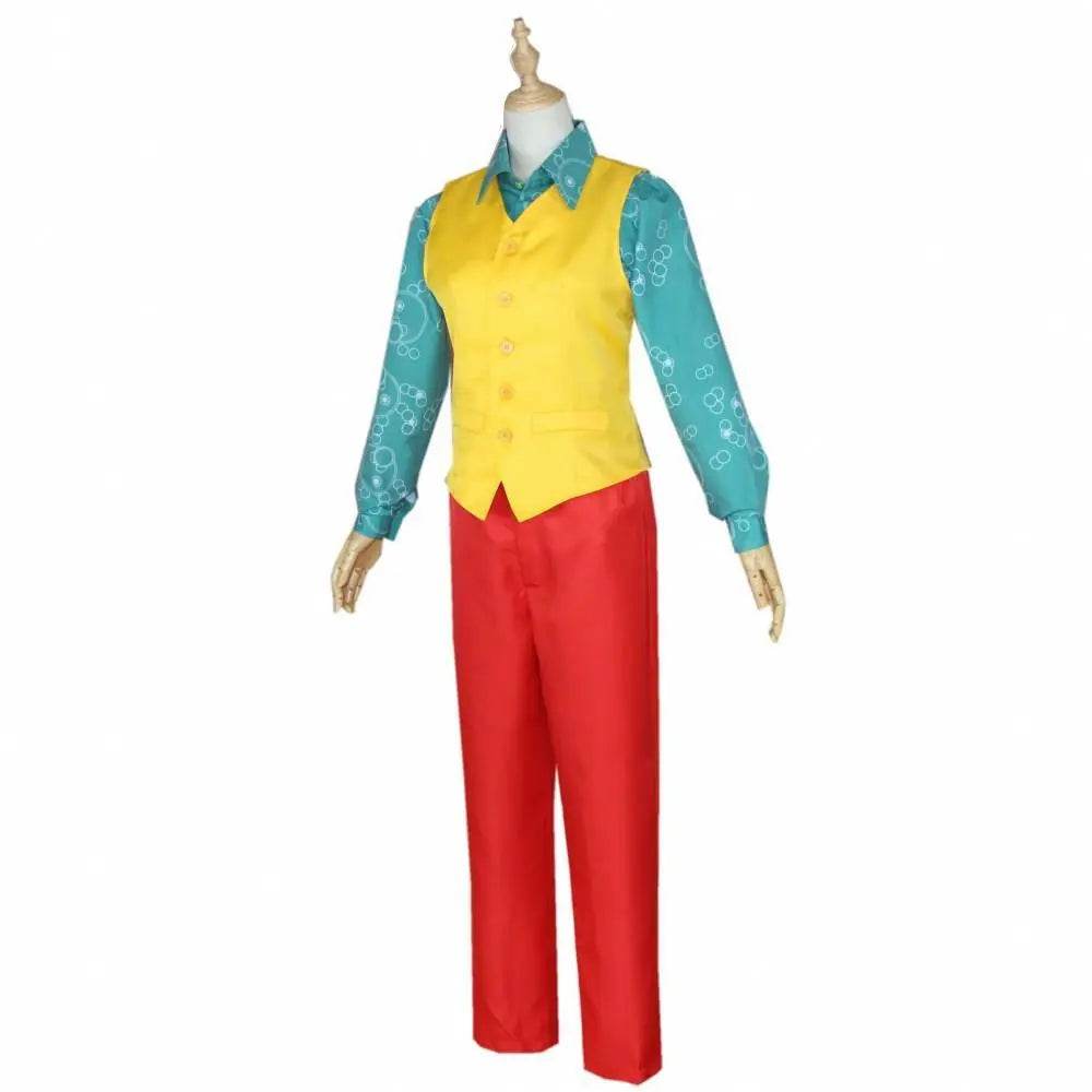 The Joker Cosplay Costume Halloween Party Joaquin Phoenix Clown Outfit Suit for Men - zzcosplay