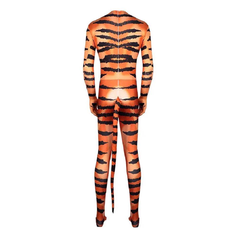 Tiger Stripes Animal Cosplay Zentai Costume Jumpsuit Bodysuit Outfits Adult - zzcosplay