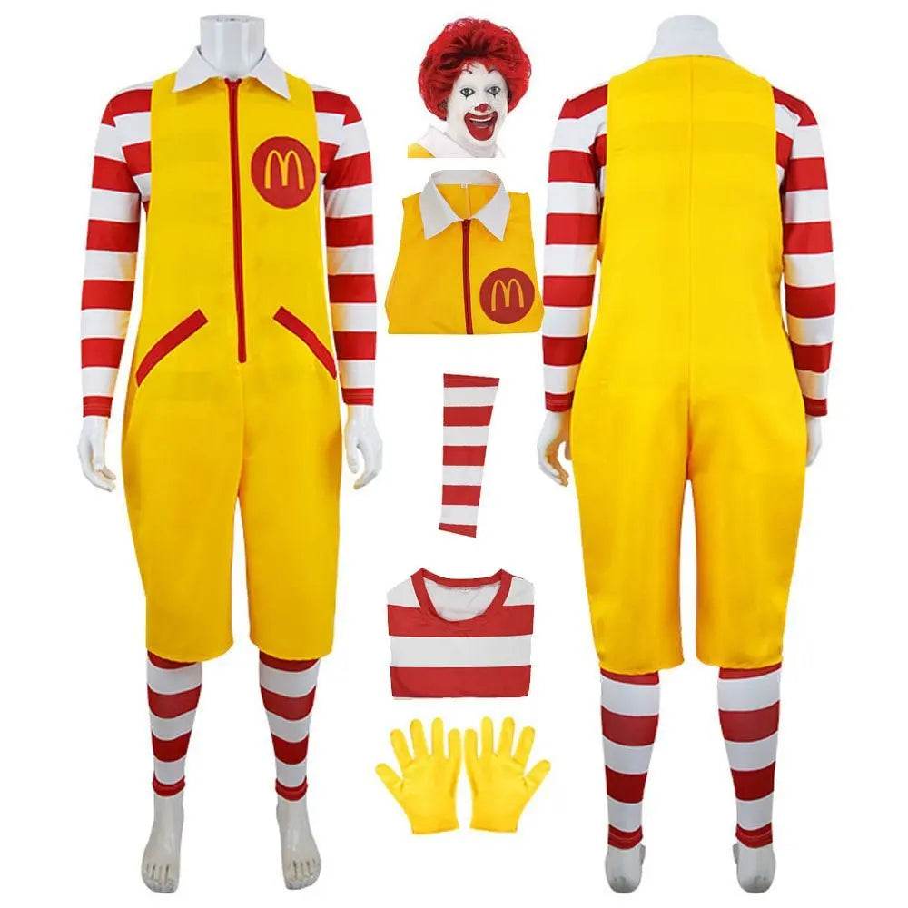Uncle Ronald McDonald's Cos Costume Cosplay Uniform jumpsuits - zzcosplay