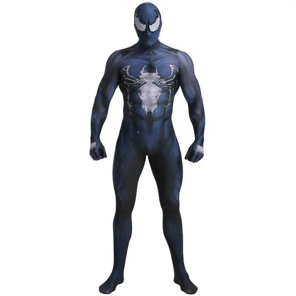 Venom Symbiote Eddie Brock Costume Spider Man Cosplay Jumpsuit For Adult kids - zzcosplay