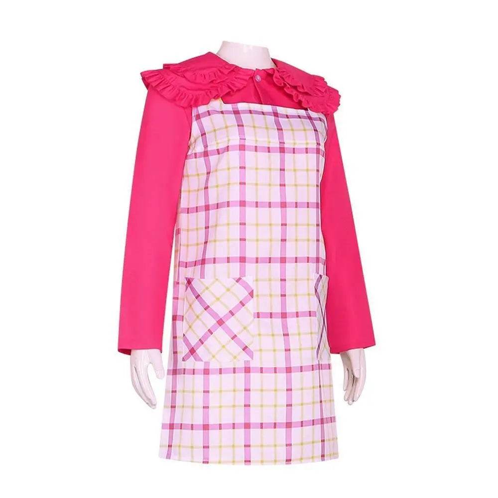 Wednesday Cosplay Costume Enid Sinclair Pink Dress Halloween Outfit for Women - zzcosplay