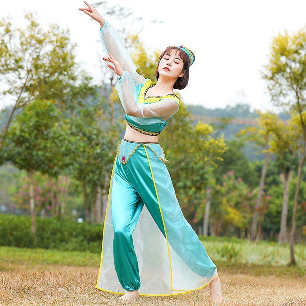 Aladdin Princess Jasmine Costume Cosplay Matching Dress Mom And Me - zzcosplay