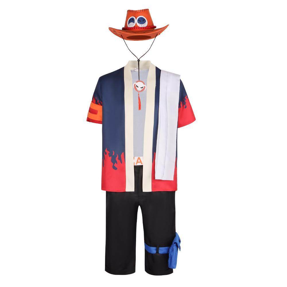 Animation costume Nautical King Fire Fist Ace full cosplay costume stage performance - zzcosplay