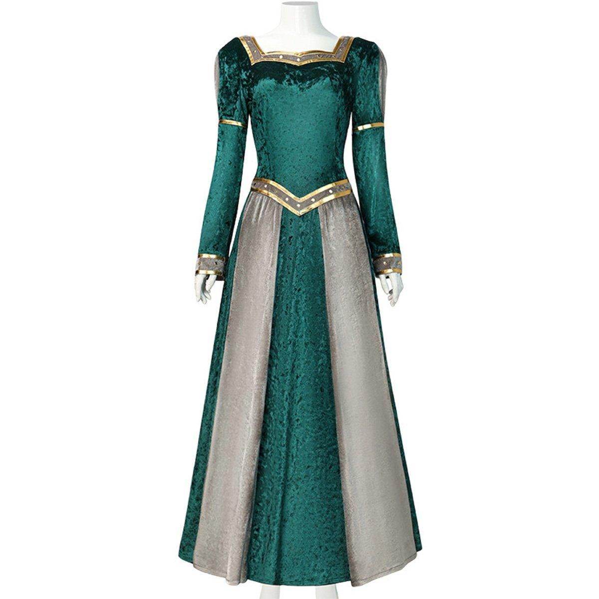 Anime Movie Shrek Princess Fiona Dress Halloween Carnival Suit Cosplay Costume For Adults - zzcosplay