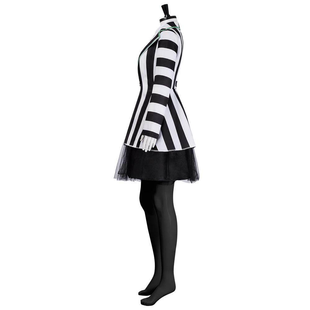 Beetlejuice Adult Kids Blazer Dress Costume For Women Girl - zzcosplay