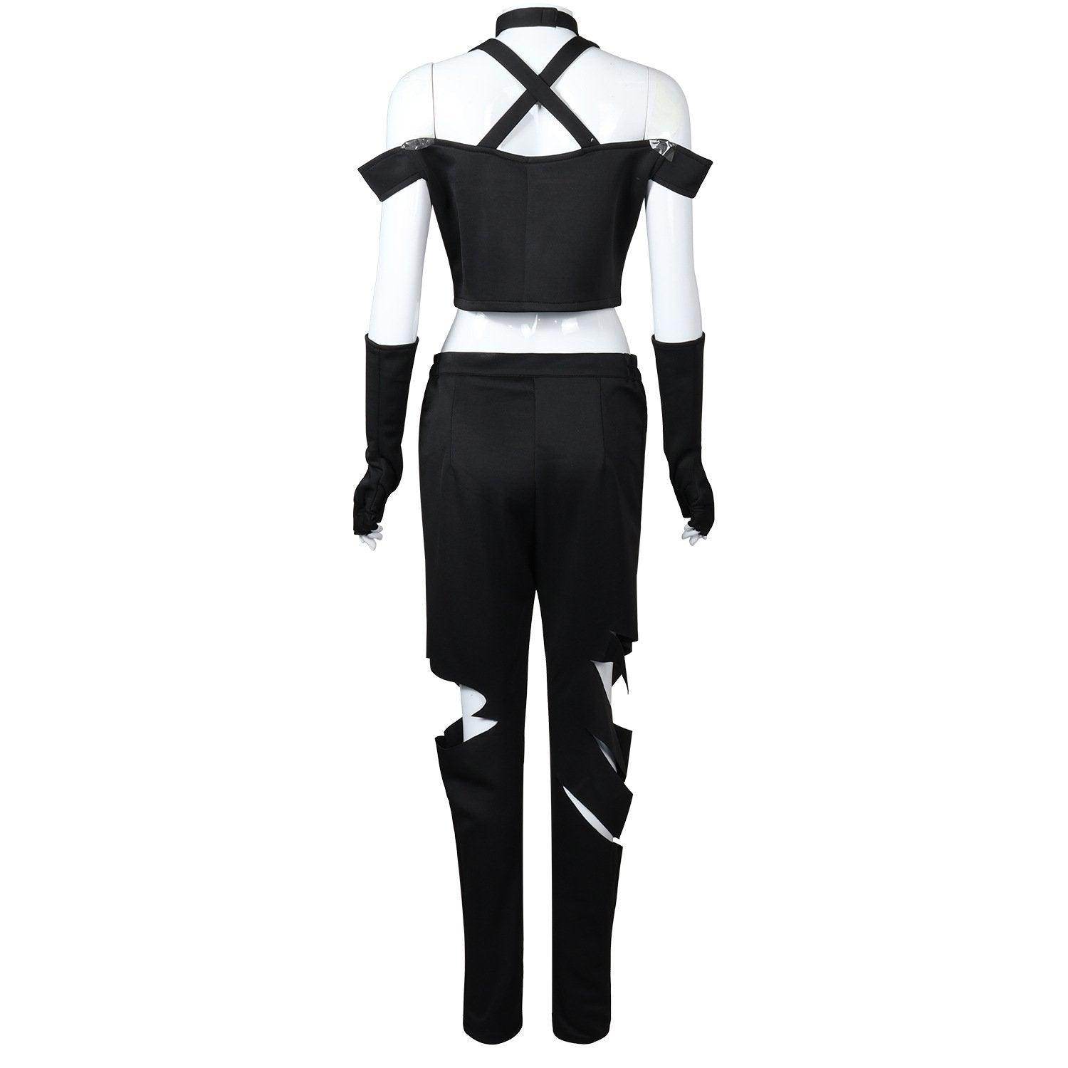 Black White Hazbin Hotel Adult Cosplay Costume Outfits Halloween Carnival Suit - zzcosplay