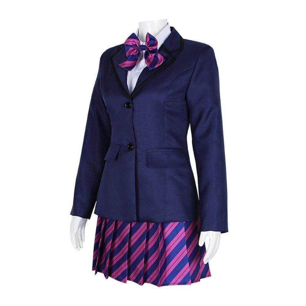 Can't Communicate Uniform Dress Cosplay Costume Skirt Outfit Anime Halloween Shirt Coat with Tie for Women - zzcosplay