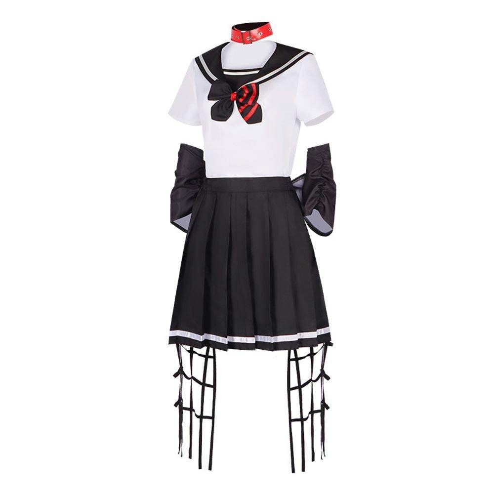 Dead Mount Death Play Shinoyama Poruka Sakimiya Misaki Anime Cosplay Costume Outfits Halloween Carnival Suit - zzcosplay
