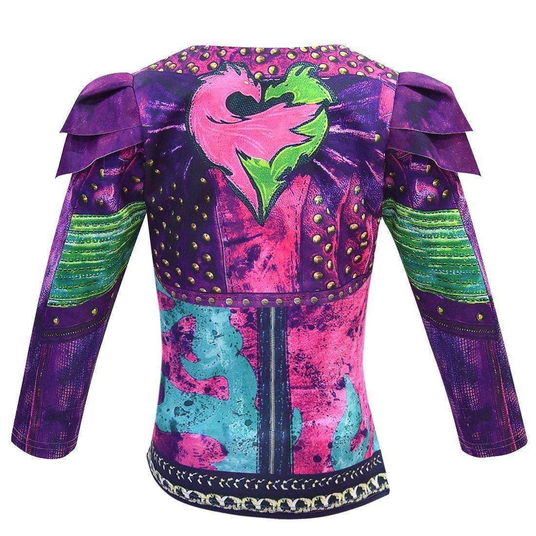 descendants 3 Mal Bertha Maleficent Cosplay Audrey Costume Gift for Kids - zzcosplay