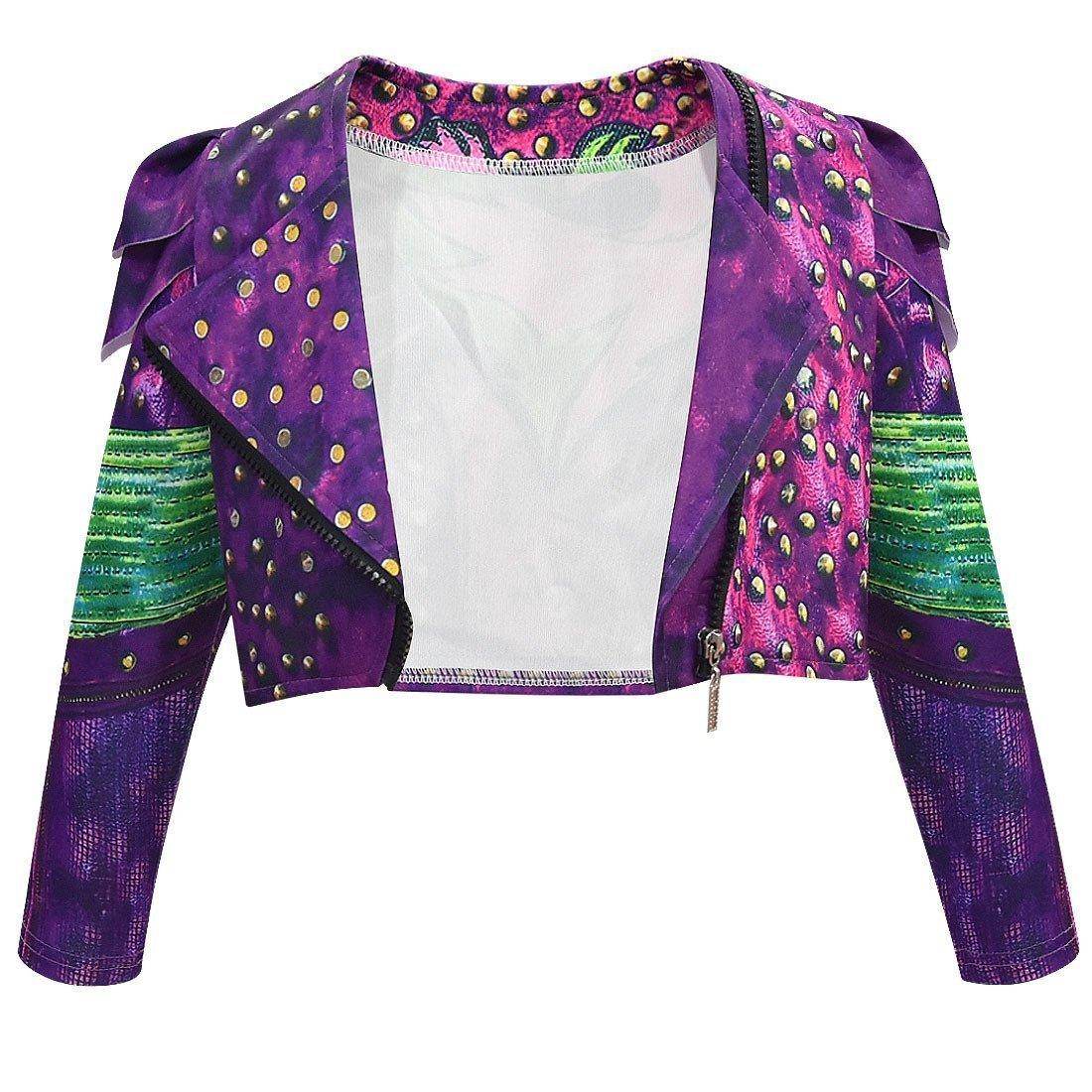 descendants 3 Mal Bertha Maleficent Cosplay Audrey Costume Gift for Kids - zzcosplay