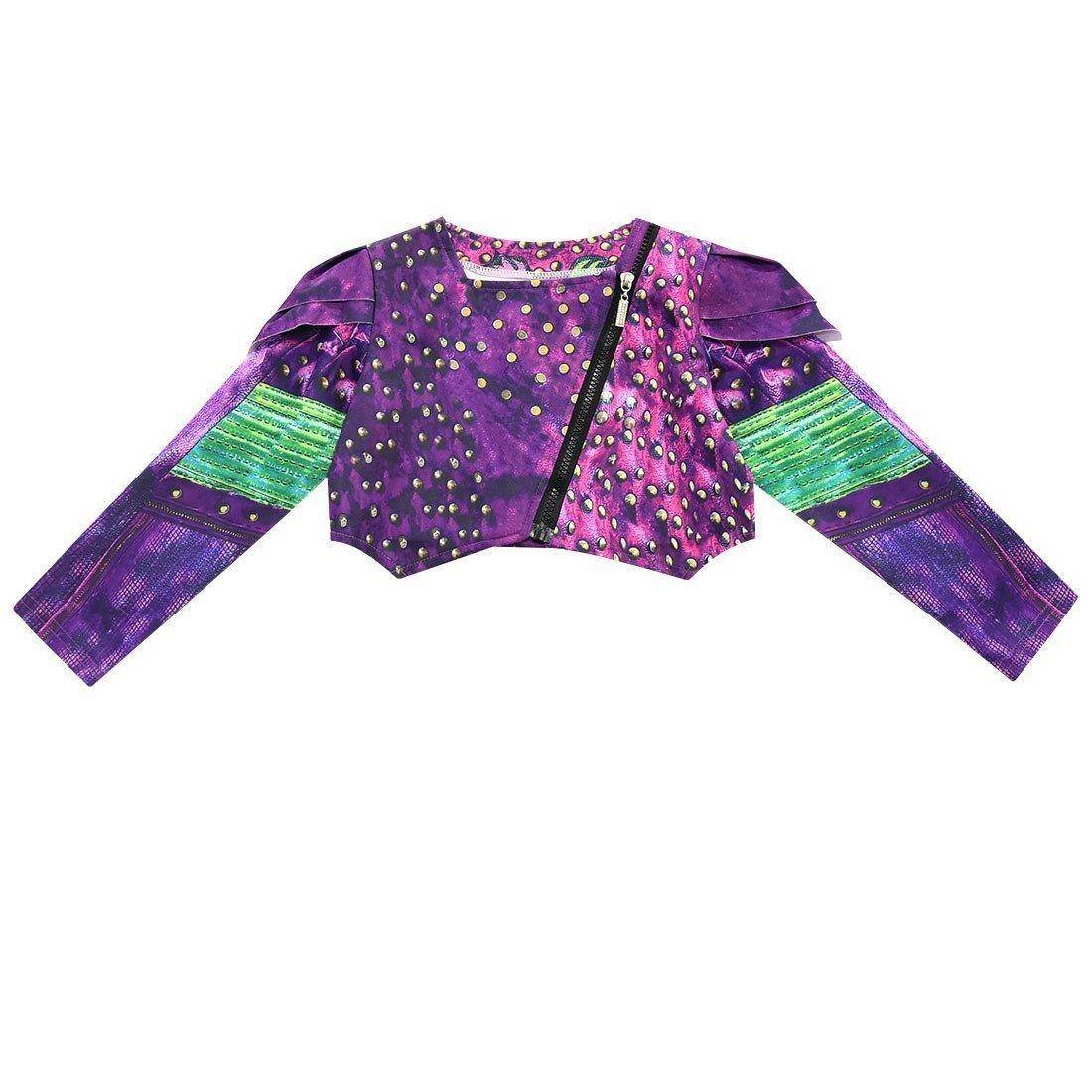 descendants 3 Mal Bertha Maleficent Cosplay Audrey Costume Gift for Kids - zzcosplay