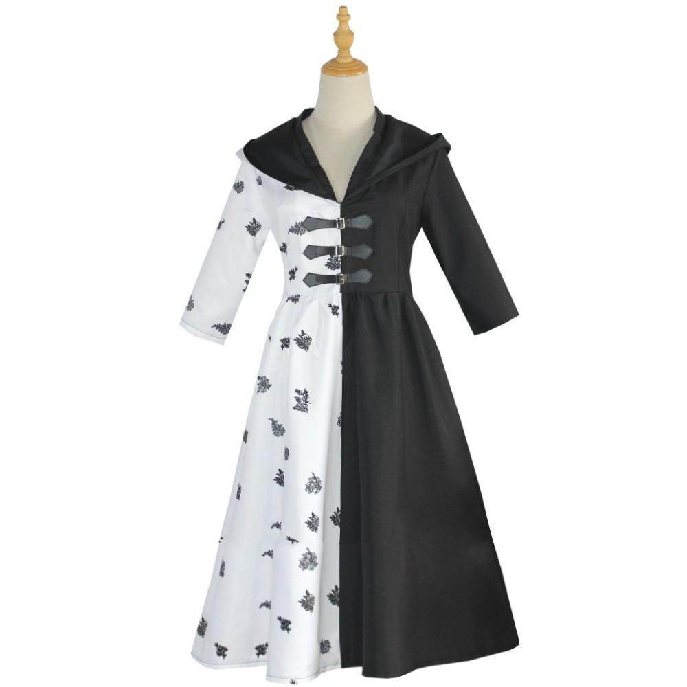 Evil Madame Costume Cruella De Vil cosplay dress 101 Dalmatians - zzcosplay