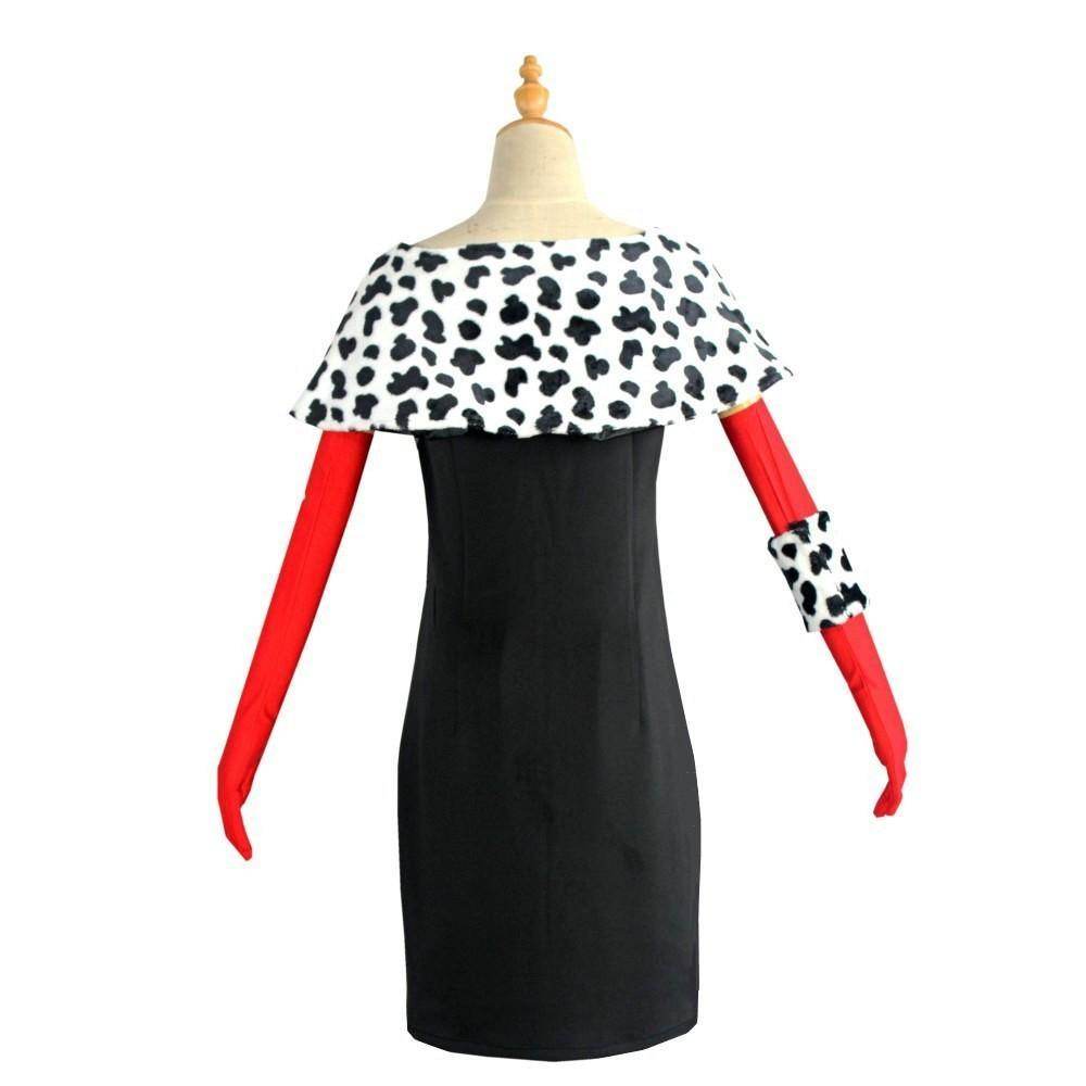 Evil Madame Costume Cruella De Vil cosplay dress 101 Dalmatians - zzcosplay