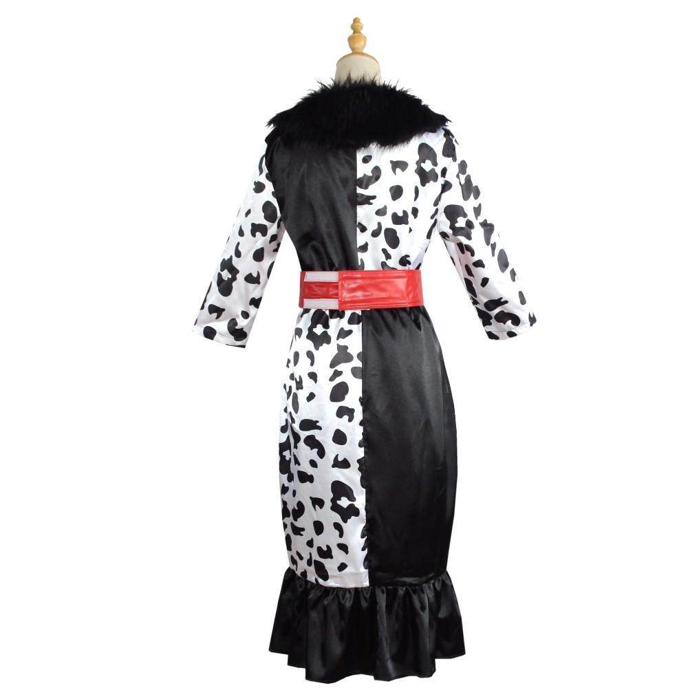 Evil Madame Costume Cruella De Vil cosplay dress 101 Dalmatians - zzcosplay