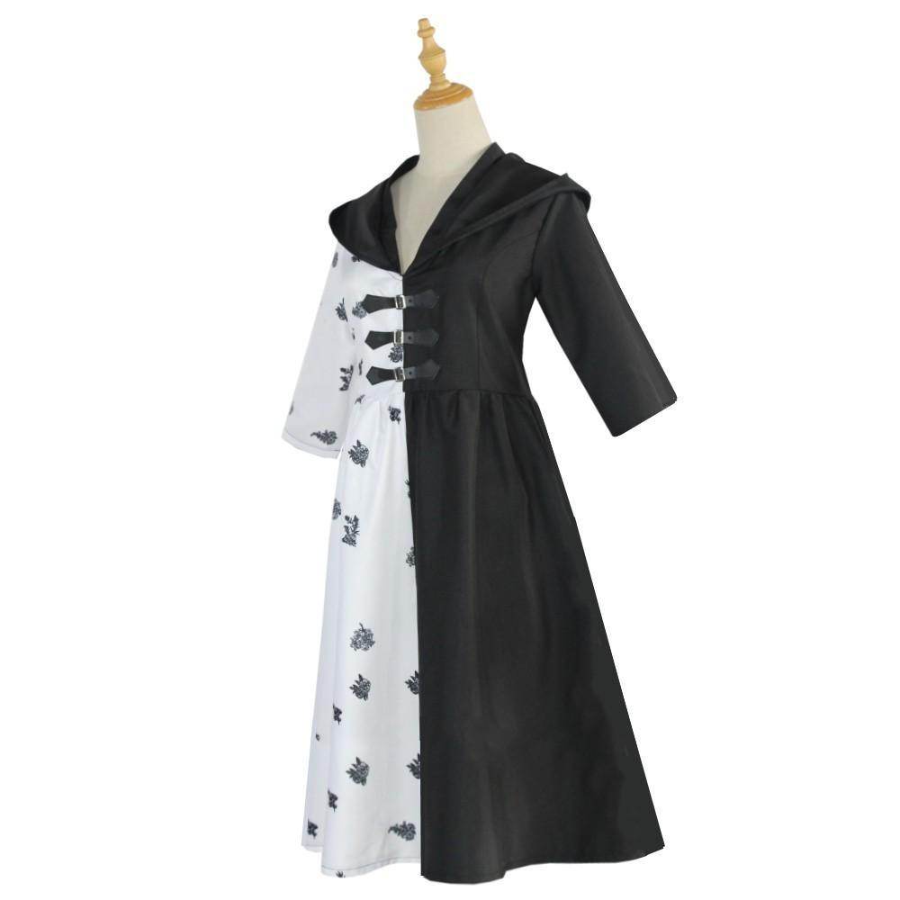 Evil Madame Costume Cruella De Vil cosplay dress 101 Dalmatians - zzcosplay