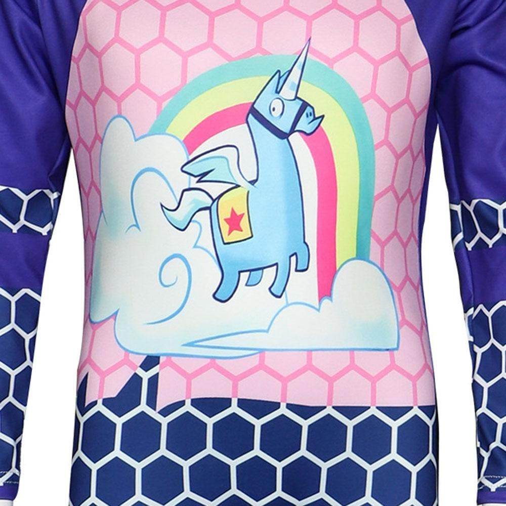 Fortnite Unicorn Costume Jumpsuit for Kids - zzcosplay