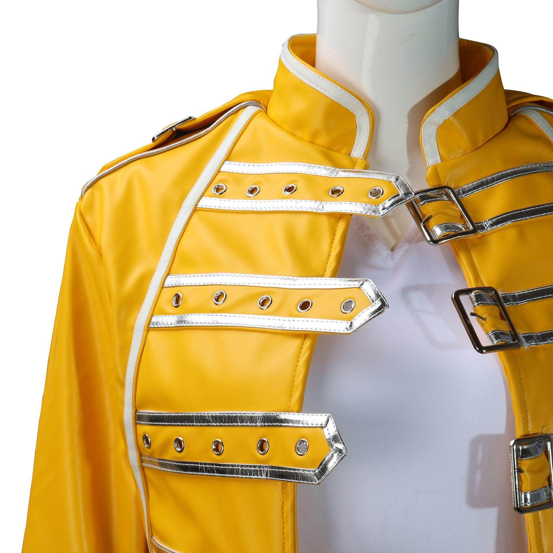 Freddie Mercury Cosplay Costume Queen's Lead Singer Outfit for Adults - zzcosplay