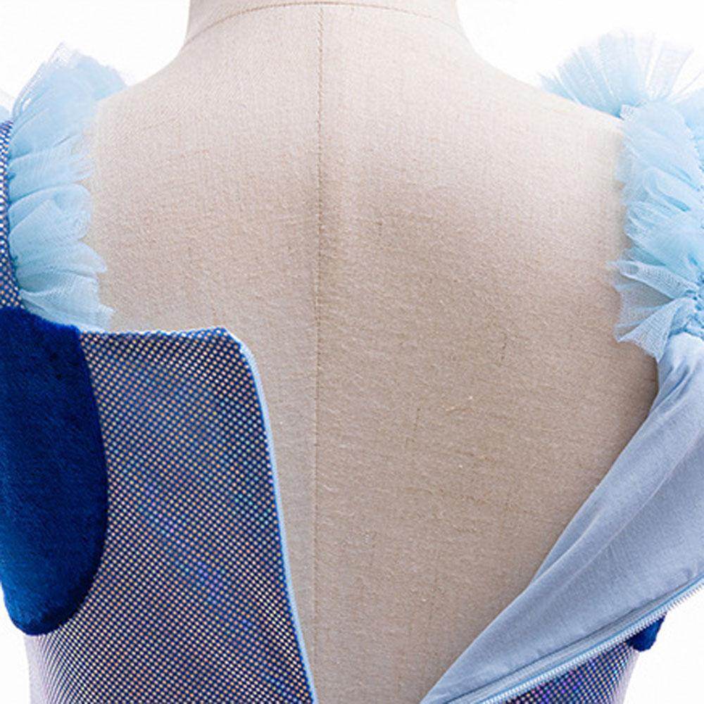 Girls' Bluey Princess Dress Costume Cartoon Print Cosplay Tutu for Kids - zzcosplay