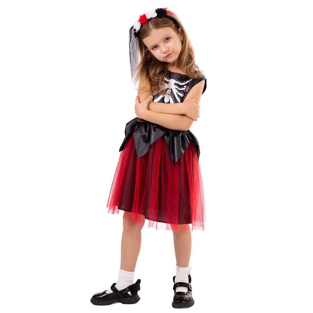 Kids' Day of the Dead Cosplay Costume Doomsday Revenant Halloween Party Outfit - zzcosplay