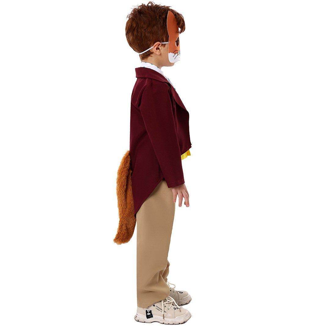 Kids Fantastic Mr. Fox Animal Halloween Cosplay Party Costumes - zzcosplay