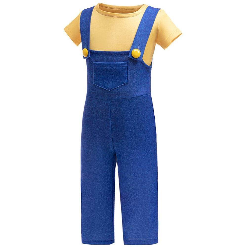 Kids Minions Cosplay Costume Boys' Suspender Outfit for Halloween Parties - zzcosplay