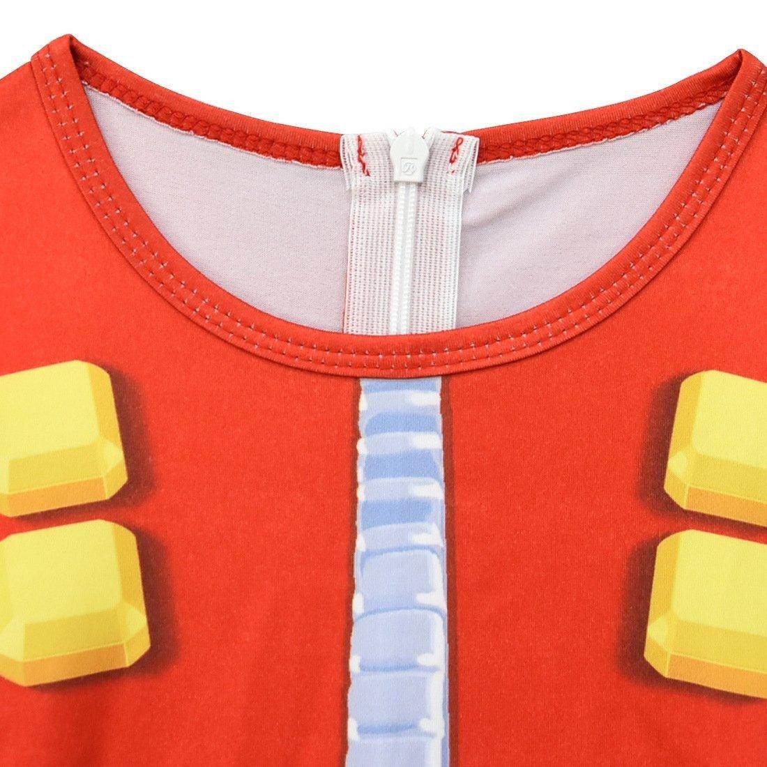 Kids Sonic The Hedgehog Dr. Eggman Cosplay Zentai Jumpuit Costume - zzcosplay