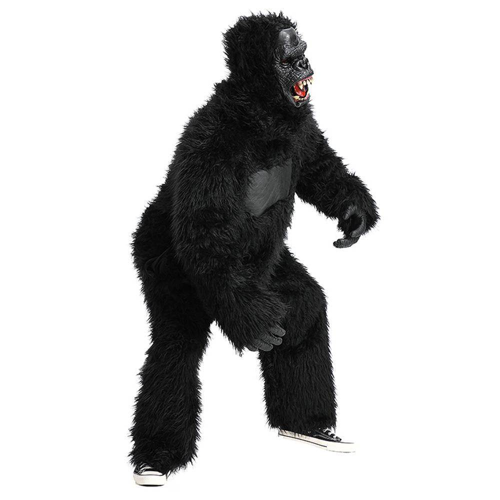 King Kong Chimpanzee Animal Adult Jumpsuit Cosplay Costume Carnival - zzcosplay