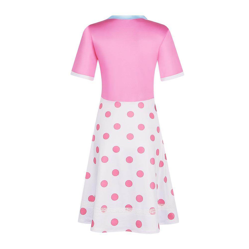 Little Bo Peep Toy Story Pink Dress Carnival Cosplay Costume For Adult - zzcosplay