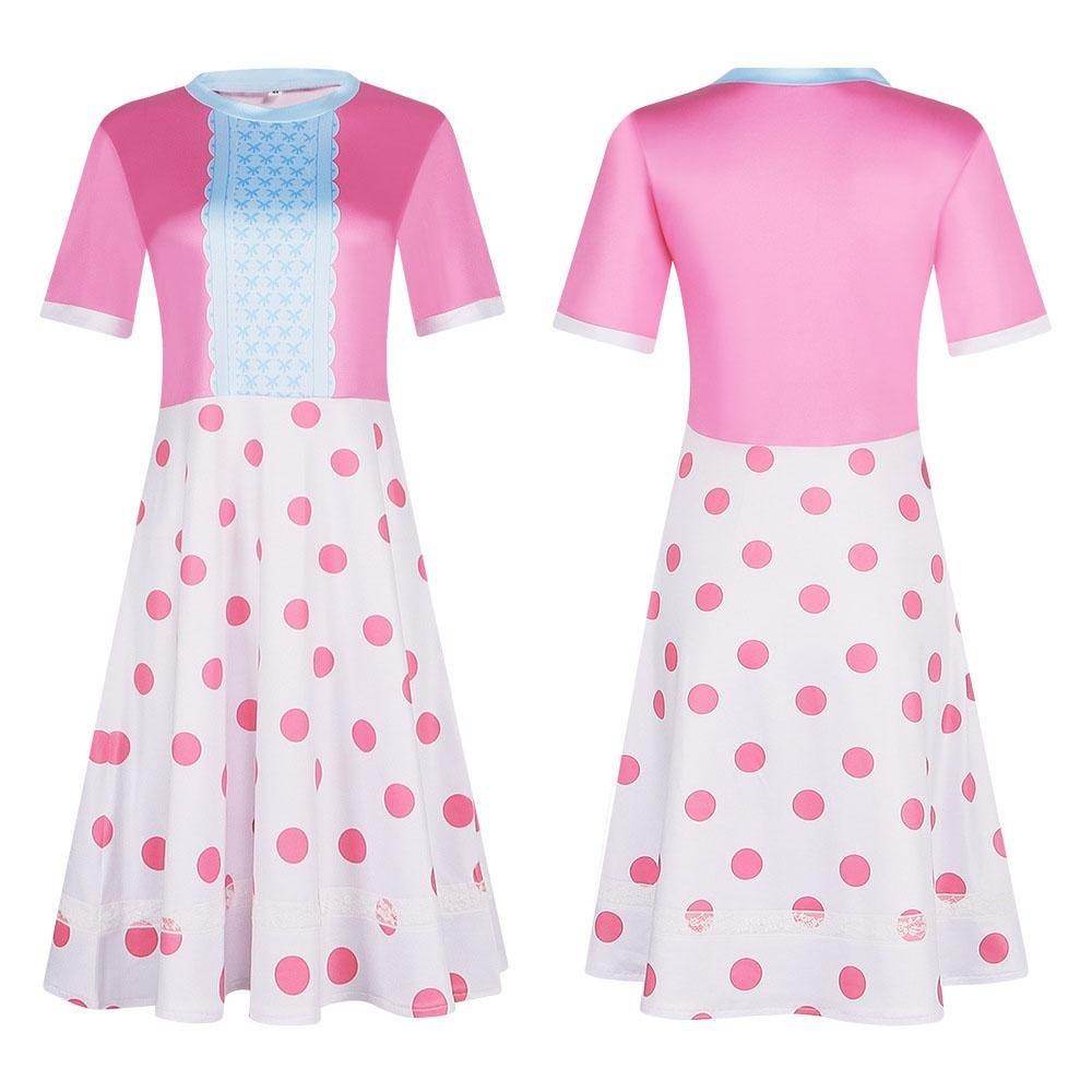 Little Bo Peep Toy Story Pink Dress Carnival Cosplay Costume For Adult - zzcosplay