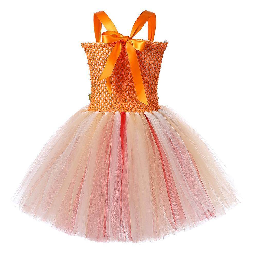 Movie Moana Princess Dress Sweet Flower Fairy dress party runway dress - zzcosplay