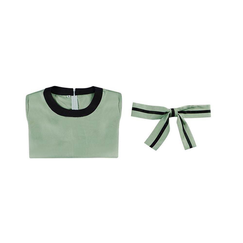 Movie The Queen's Gambit The same Beth Harmon dress cosplay for stage - zzcosplay