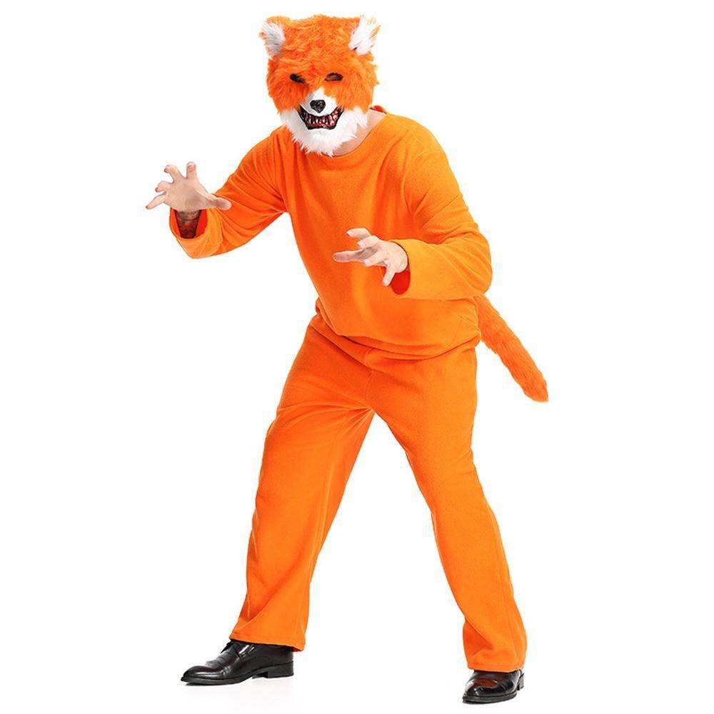 Mr. Sly Fox Animal Adult Jumpsuit Cosplay Costume Carnival - zzcosplay