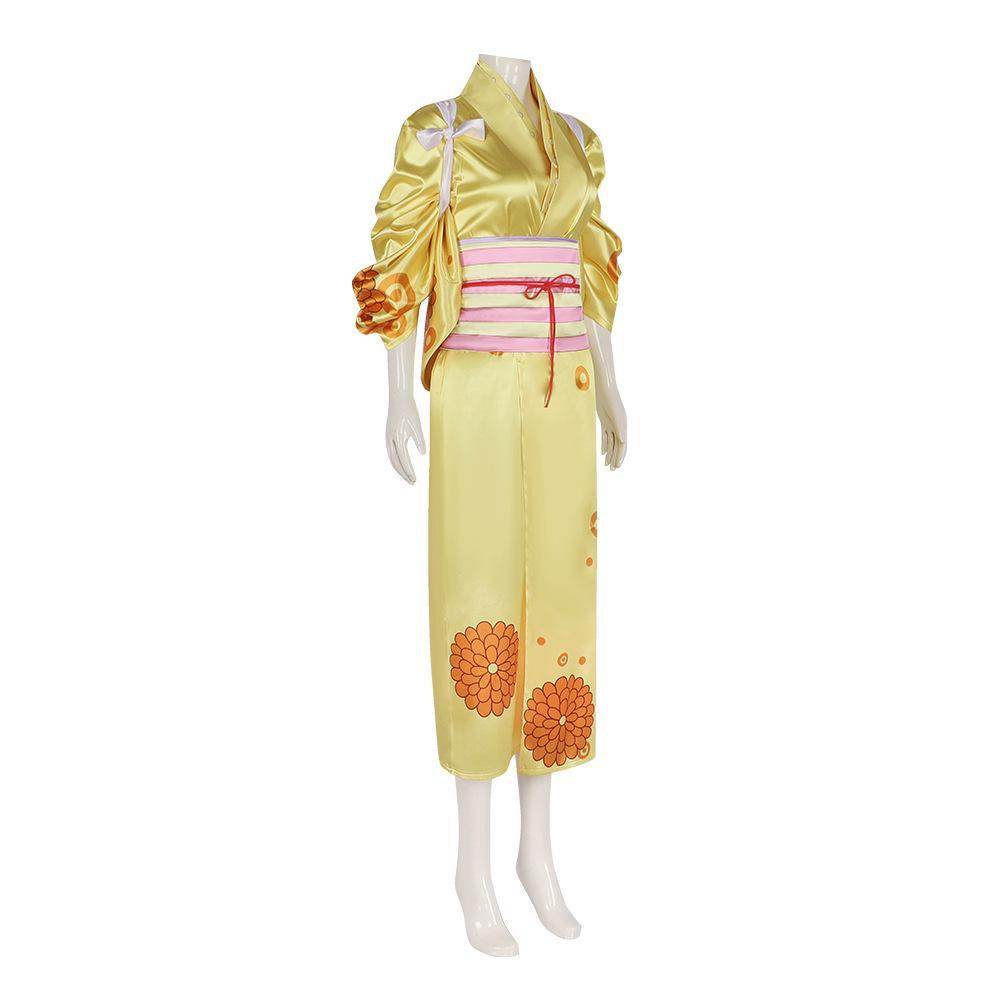 One Piece Kikunojo Anime Cosplay Costume Outfits Halloween Carnival Suit - zzcosplay