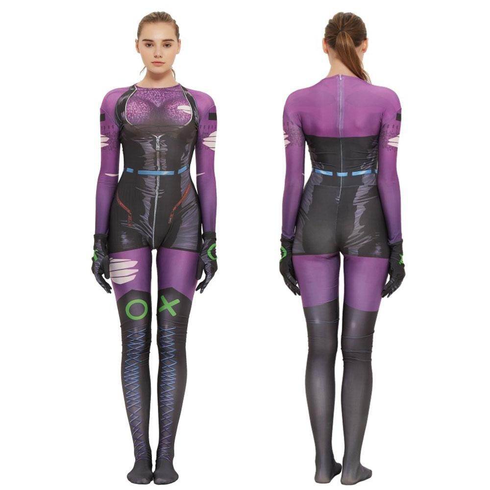 Punchline Alexis Kaye Cosplay Costume Joker's New Girlfriend Jumpsuit - zzcosplay