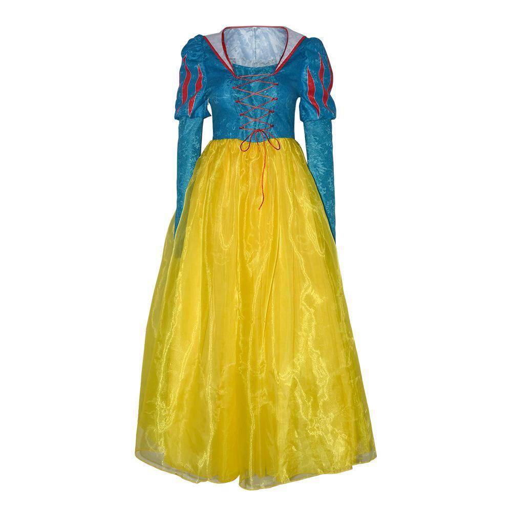 Snow White Princess Dress Cosplay Costume Carnival For Adult - zzcosplay